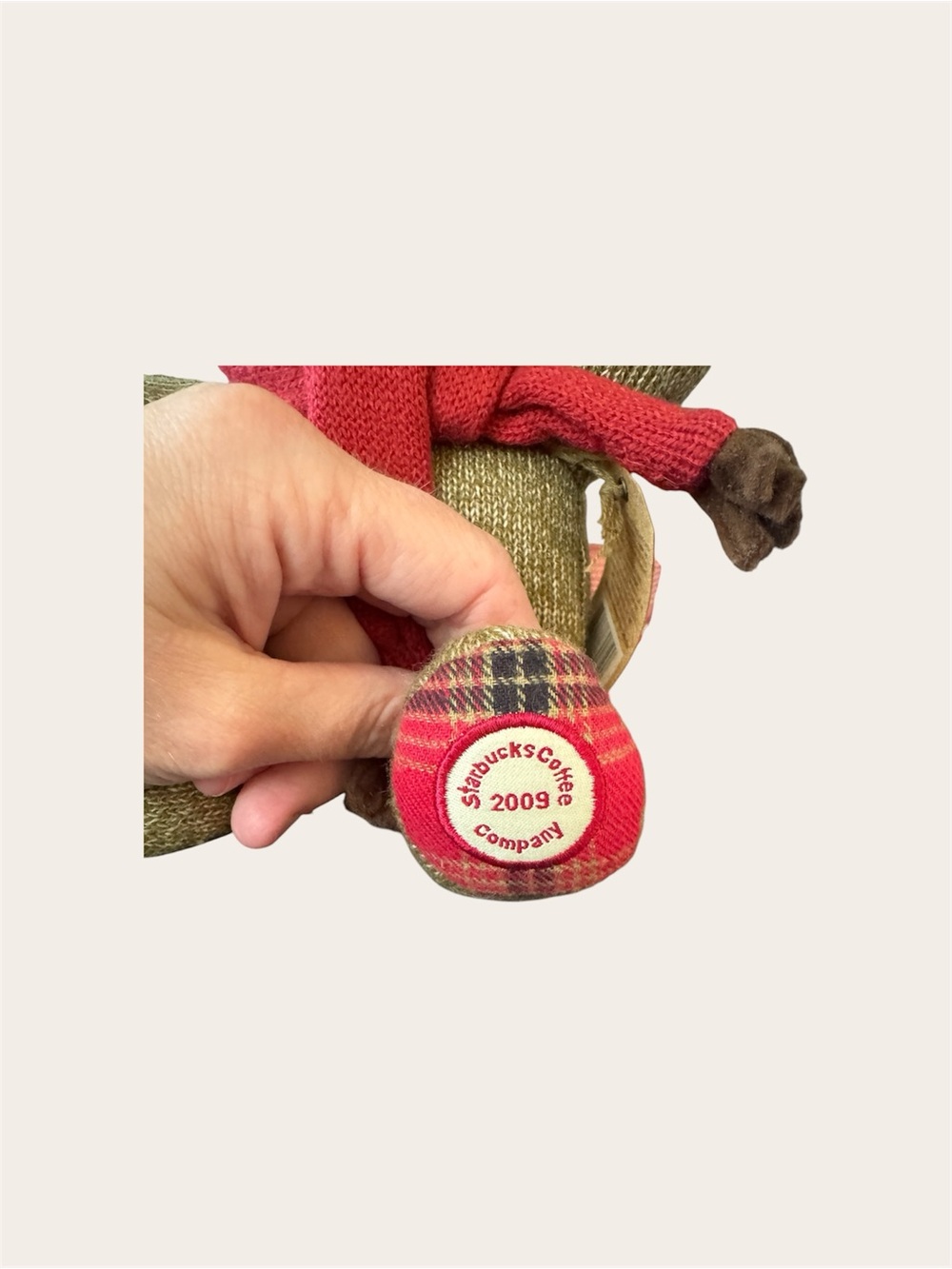Starbucks Bearista Bear Holiday 2009 Edition #88 Plush Bear with Tag - Picture 2 of 3